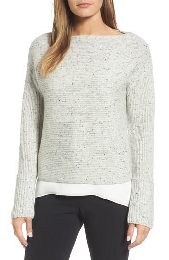 Women's Nordstrom Signature Textured Cashmere Sweater - Grey
