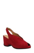 Women's L'amour Des Pieds Odetta Slingback Wedge .5 M - Red