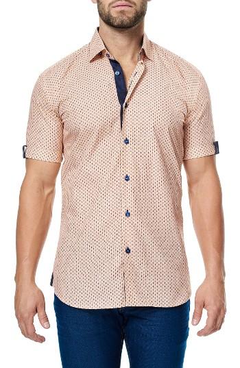 Men's Maceoo Fresh Mango Triangle Print Sport Shirt