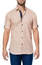 Men's Maceoo Fresh Mango Triangle Print Sport Shirt