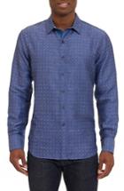 Men's Robert Graham New Guinea Sport Shirt, Size - Blue