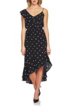 Women's 1.state Ruffle High/low Sundress, Size - Black