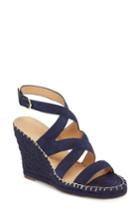 Women's Joie Korat Studded Wedge Espadrille Sandal Us / 36eu - Blue