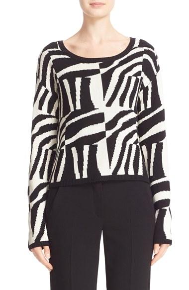 Women's Max Mara Geremia Graphic Silk & Cashmere Sweater
