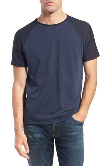 Men's John Varvatos Star Usa Raglan Sleeve T-shirt, Size - Blue