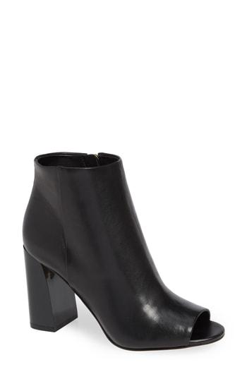 Women's Karl Lagerfeld Paris Emorie Peep Toe Bootie M - Black