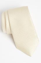 Men's David Donahue Woven Silk Tie, Size - Beige