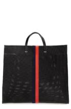 Clare V. Simple Perforated Leather Tote -