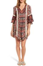 Women's Kas New York Ruby Ruffle Sleeve Tunic Dress