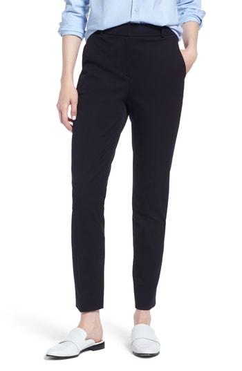 Women's J.crew Cameron Seasonless High Rise Crop Pants - Blue