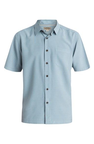 Men's Quiksilver Waterman Collection 'buoy' Regular Fit Check Sport Shirt - Blue