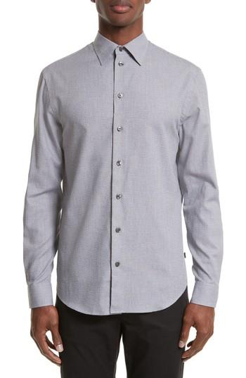 Men's Armani Collezioni Textured Sport Shirt