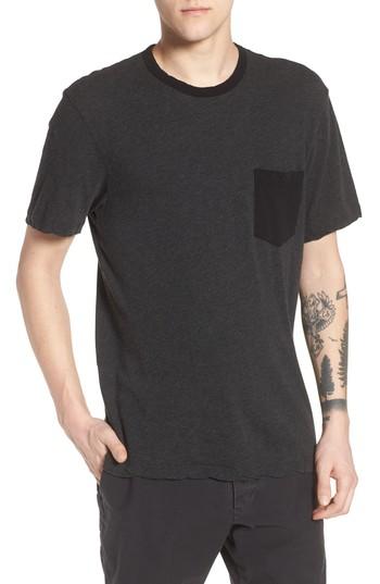 Men's James Perse Two-tone Pocket T-shirt (s) - Grey