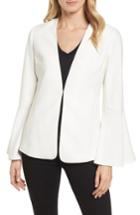 Women's Halogen Bell Sleeve Jacket, Size - Ivory