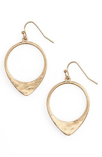 Women's Canvas Frontal Open Hoop Earrings