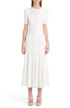 Women's Dolce & Gabbana Button Midi Dress Us / 42 It - White
