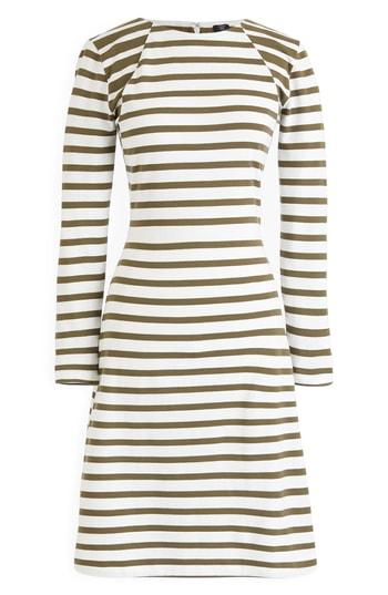 Women's J.crew 365 Stripe Knit Fit & Flare Dress