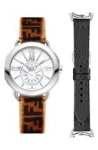 Women's Fendi Selleria Leather Band Watch, 36mm