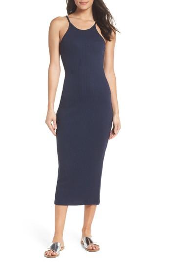 Women's French Connection Tommy Rib Knit Tank Dress - Blue