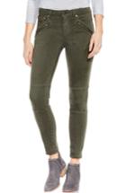 Women's Two By Vince Camuto D-luxe Twill Moto Jeans - Green