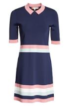 Women's Ted Baker London Border Stripe Knit Dress - Blue