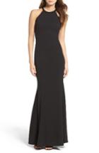 Women's Lulus Bead Neck Mermaid Gown