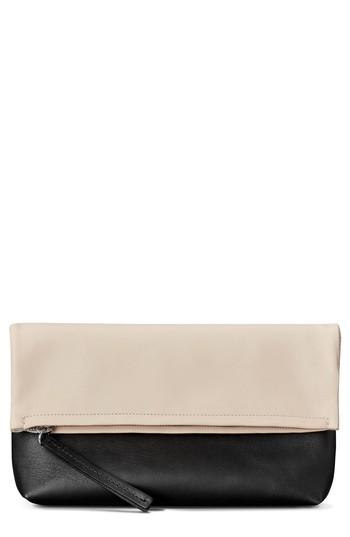 Shinola Birdy Leather Foldover Clutch - Pink