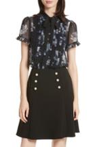 Women's Kate Spade New York Night Rose Short Sleeve Top