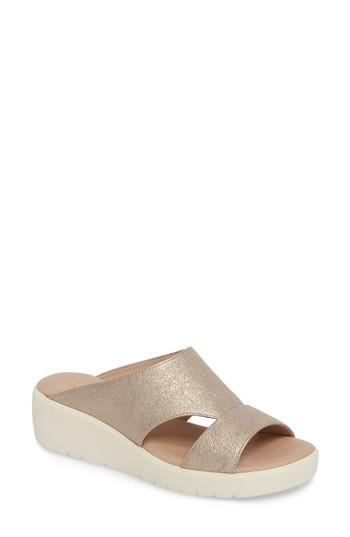 Women's Johnston & Murphy Carly Sandal M - Metallic
