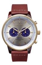 Men's Triwa Blue Nevil Chronograph Leather Strap Watch, 38mm