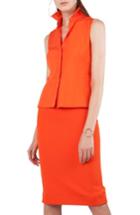 Women's Akris Punto Kleid Layered Dress - Orange