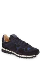 Men's Valentino Garavani Camo Rockstud Sneaker Us / 40eu - Blue