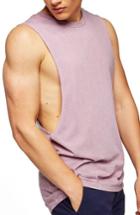 Men's Topman Acid Wash Tank - Purple