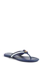 Women's Tory Burch Maritime Flip Flop M - Blue