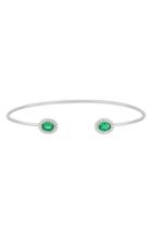 Women's Bony Levy Diamond & Emerald Bangle (trunk Show Exclusive)