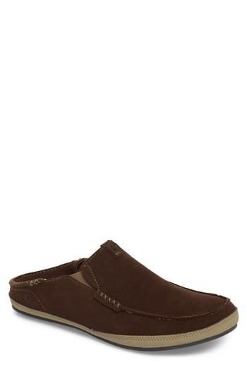 Men's Olukai Kauwela Collapsible Slip-on M - Brown