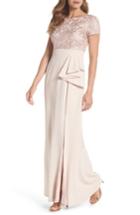 Women's Adrianna Papell Embroidered Bodice Mermaid Gown - Pink