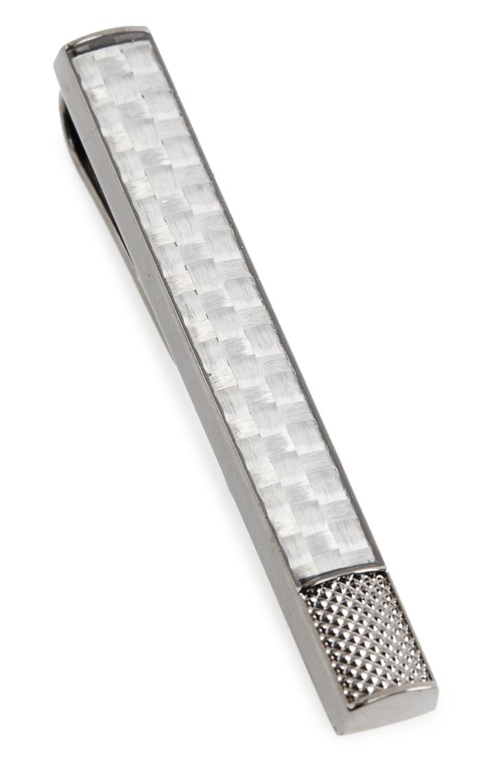 Men's Ted Baker London Knurled Carbon Fiber Tie Clip