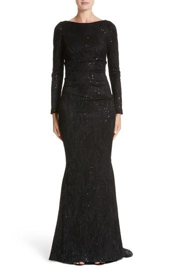 Women's Talbot Runhof Sequin Lace Mermaid Gown