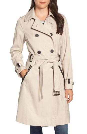 Women's Sam Edelman Packable Trench Coat - Beige