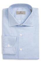 Men's Canali Regular Fit Solid Dress Shirt .5 - Blue
