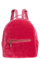 Mali + Lili Marlee Velvet Backpack - Pink