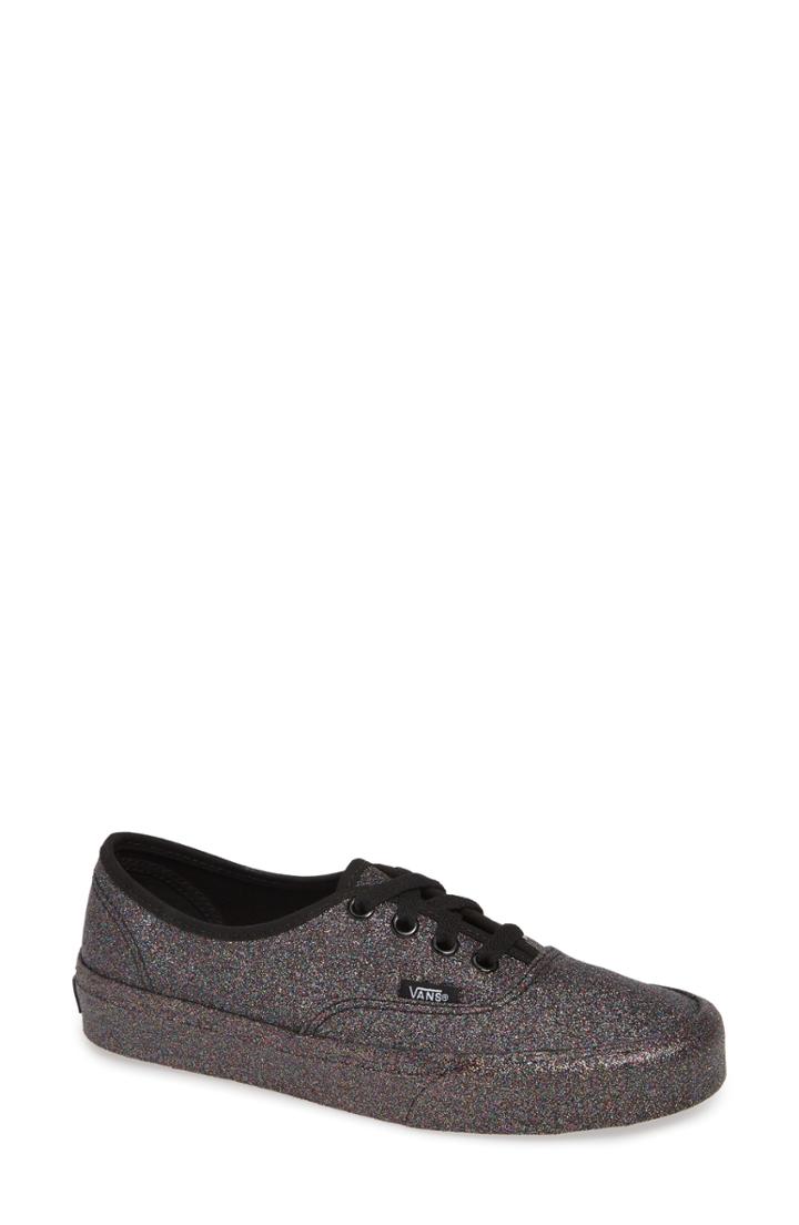Women's Vans Authentic Glitter Sneaker M - Black