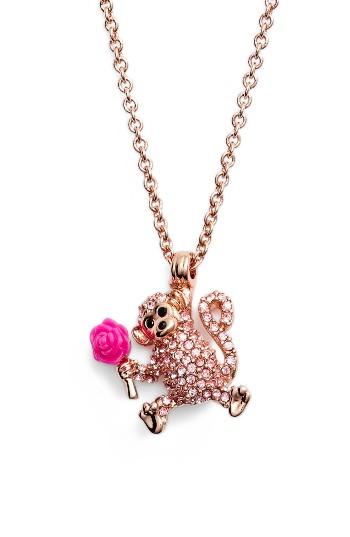 Women's Kate Spade New York Rambling Roses Monkey Necklace