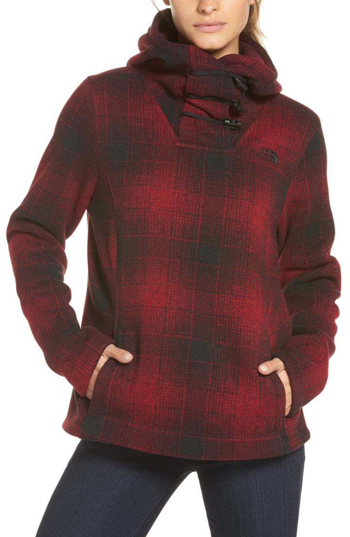 Women's The North Face Crescent Hooded Pullover - Red
