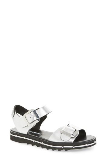 Women's Charles David Spy Sandal M - Metallic