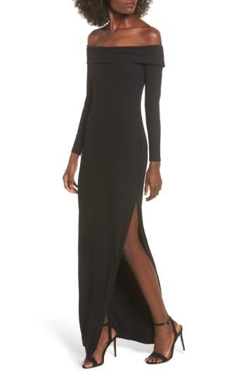 Women's Privacy Please Royale Off The Shoulder Maxi Dress - Black