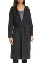 Women's Vince Reversible Wool & Cashmere Belted Coat - Blue