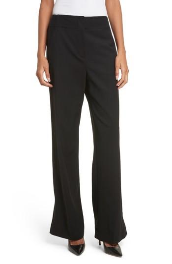 Women's Rebecca Stretch Wool Tuxedo Pants - Black