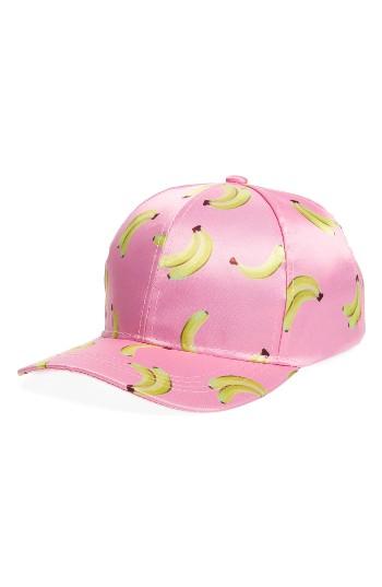 Women's Cara Banana Print Snapback Cap -